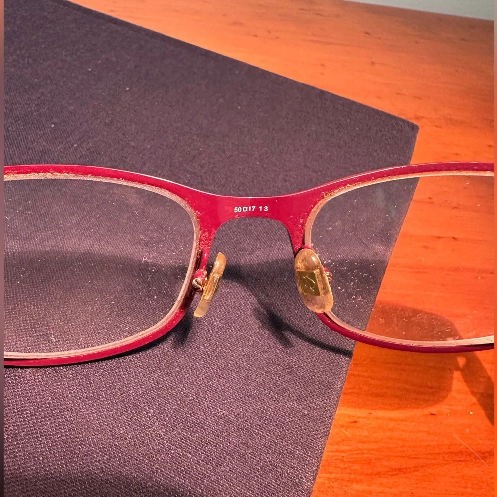 kate spade new york Pink Glitter Mulberry Eyeglasses JAYLA OW74 Size 50-17-135